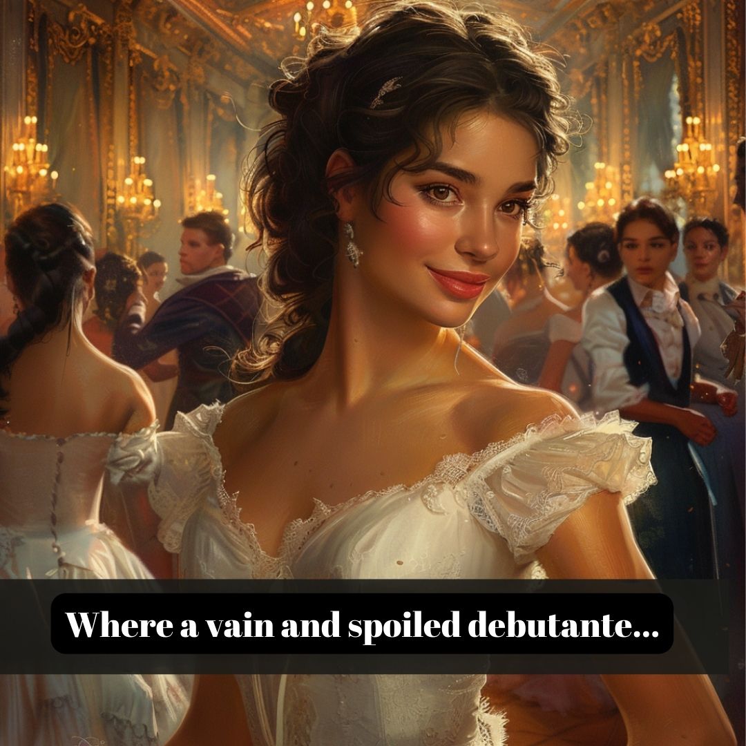 The vain and spoiled debutante's role in the story.