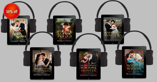 Six Regency romantic comedy audiobooks