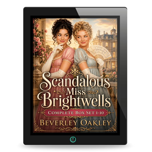 Picture of two beautiful young women in Regency gowns