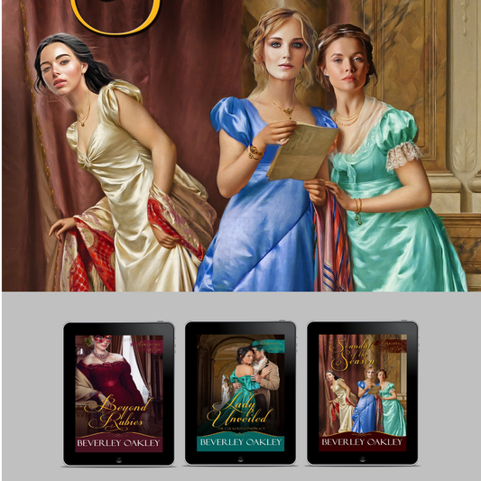 Beyond Rubies, Lady Unveiled and Scandal of the Season, the final three books in the DOS series.