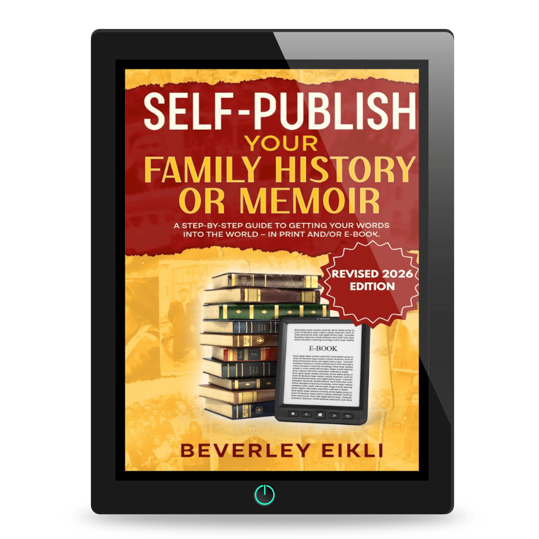 Cover for Self publish your family history, a genealogy guide