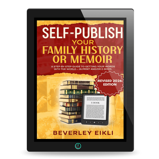 Cover for Self publish your family history, a genealogy guide